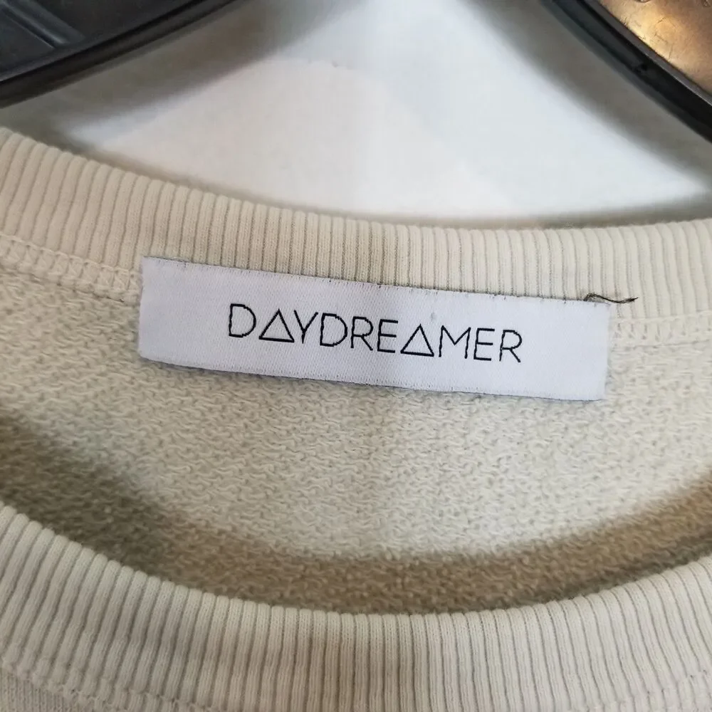 Daydreamer Women‎  Def Leppard On The Prowl Graphic Sweatshirt Sz S Ivory - Picture 6 of 7